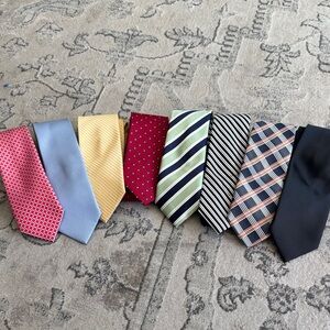 Classic Men's Tie Set - Red, Blue, Yellow, and More